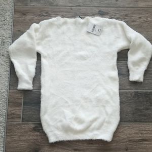 New Forever 21 Cream Knit Dress Shirt Size XSmall